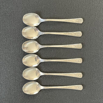 6x čajová lžička z alpaky (melchior), USSR