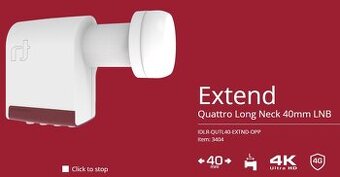 Inverto Extend Quattro Long Neck 40mm LNB - cena za 2 kusy - 1