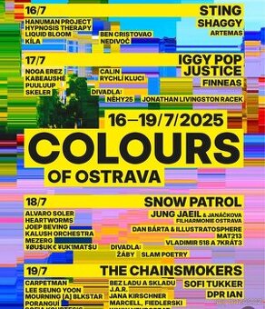 Colours of Ostrava - celofestivalové vstupenky.