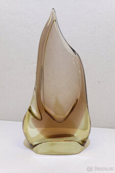 Retro Váza - Klinger - umělecké sklo