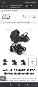 Kočarek 3v1, Camarelo ZEO Limited