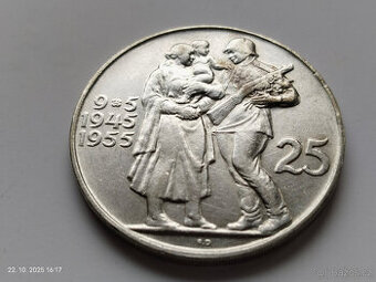 Stříbrná pamětní mince Československo č.1