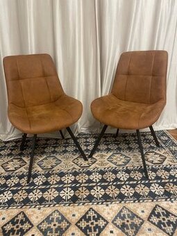 Hnědé jídelní židle Waylor