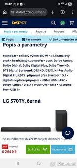 Soundbar LG S70TY