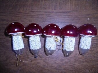 °Vánoční světýlka retro MUCHOMŮRKY