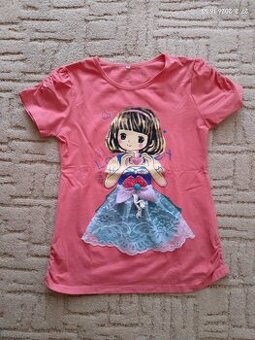 Tričko s panenkou 134/140