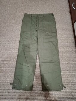Vojenské zateplené khaki kalhoty vel.182/103/100