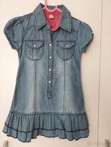 Dívčí džínové šaty - vel.110