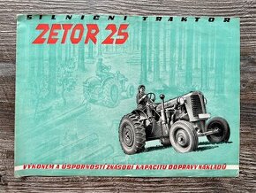 Prospekt traktor Zetor 25 ( 1951 ) česky
