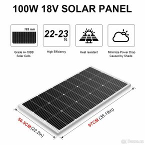 Solární panel Dokio 100w