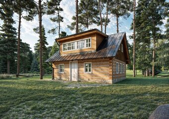Roubenka - chalupa - poloroubenka - konstrukce 5.7x7m