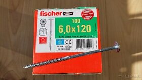 Stavební vrut do dřeva s talířovou hlavou 6x120mm