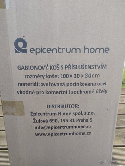 Prodám Gabionové koše 30x30x100 oka 4x10 nové.