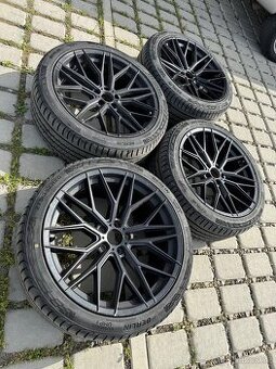 ALU elektrony 5x112 R20, dvourozměr, zánovní pneu