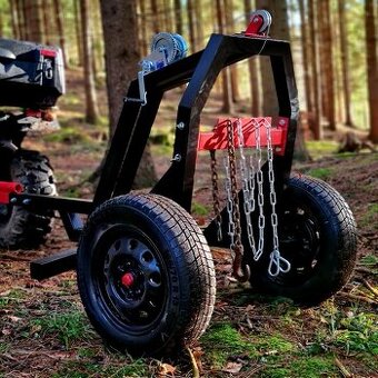 Vyvážečka  dřeva kulatiny s navijakem