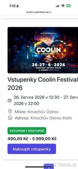 Vstupenky Coolin Festival 2026