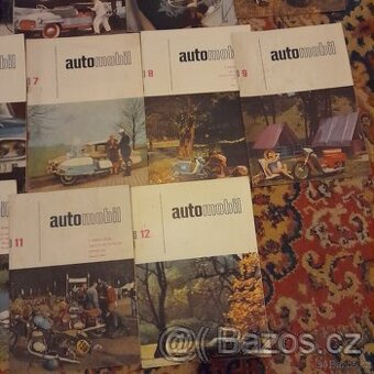 Časopis automobil rok 1963, celkem 11 kusů