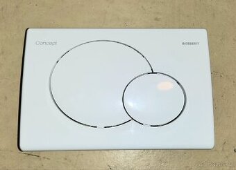 Geberit splachovací tlačítko – model Concept (bílá/lesklá)