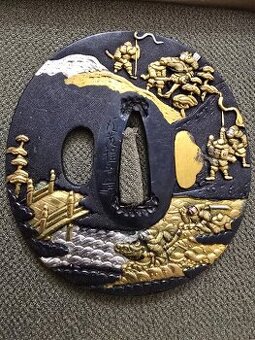 STARÁ JAPONSKÁ TSUBA- SOTEN - MUZEJNÍ  KUS