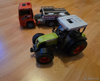 2x auto - odtahovka + traktor