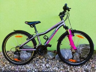 Značkové dětské kolo Author 24" (grafit/růžová)II