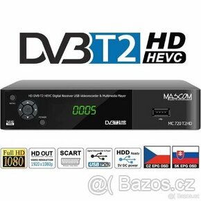 Digitální přijímač pozemního vysílání  DVB-T2 MASCOM