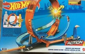 Hot wheels -autodráha se smyčkou vč.dopravy