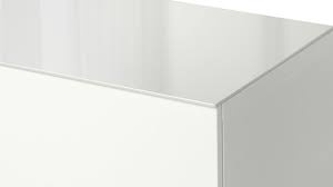 BESTA - Ikea - Vrchní deska, sklo bílé, 120x40cm