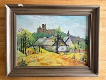 Obraz Nekula Landštejn1956, olej 44x58