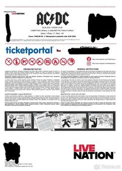 Dvě vstupenky na koncert AC/DC