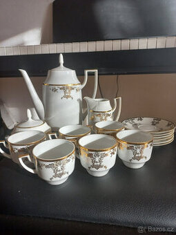 Mocca kávová porcelánová souprava Pirken-Hammer