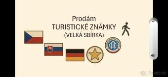 Jednotlivé kousky ze SBÍRKY TURISTICKÝCH ZNÁMEK - 1