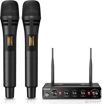 Bezdrátový mikrofonní systém TONOR TW350 Černý set