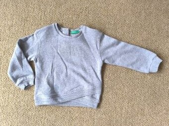 Dětská mikina zn. Benetton, šedivá - vel. 82