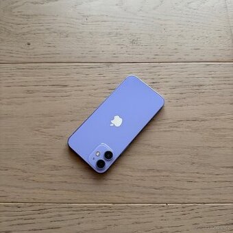 APPLE IPHONE 12 MINI 64GB-FIALOVY,BATERIE 100%,ZARUKA