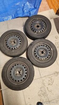Plechové disky +zimní pneu Michelin 175/65 R14