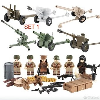 Rôzne sety vojakov 6 + doplnky - typ lego - nové