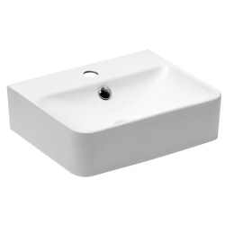 Umyvadlo Glacera Bigio 44x36 cm otvor pro baterii uprostřed