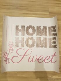 Samolepka, tapeta na zeď HOME Sweet HOME 69x75cm, PC 399Kč