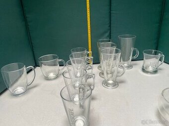 skleněných hrnků na horké nápoje – mix 18 ks