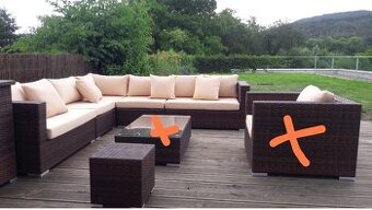 UMĚLY RATAN SEDACÍ SOUPRAVA