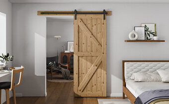 183 cm sada kování pro posuvné jednokřídlé dveře do 92 cm (A