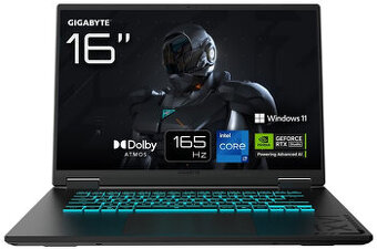 Notebook GIGABYTE GAMING A16 RTX 5070 8gb, ddr5 16gB nový
