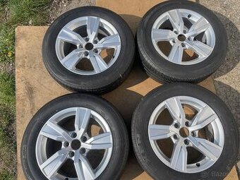 Alu kola 5x112.r16. Letni pneu 205/60/16. Audi,Škoda,Vw,Seat