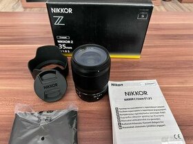 Objektiv Nikon Z 35 mm 1,8 S - stav nového kusu