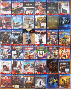 Hry na Playstation PS4+PS5 seznam rozdělen na 3 inzeráty - 1