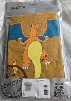 NOVÉ tričko Pokémon - Charizard, oficiální licence