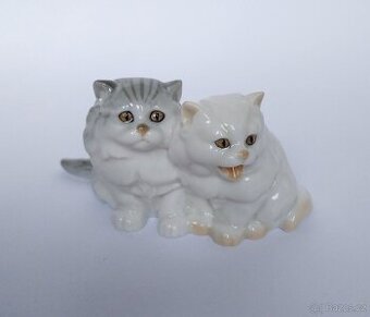 Porcelánová figurka - perské kočky - Hutschenreuther - 1