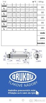 Ohřívač vody ležatý DRUKOV OVL – 2500 l s izolací