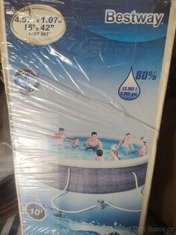 Bazen Bestway 4,57x 1,07 cm , Fast Set s filtrací- nový
